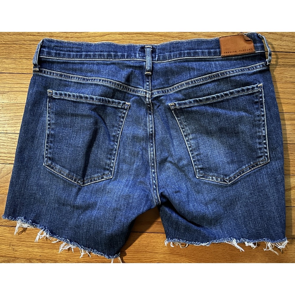 Citizens of Humanity Emerson Slim Boyfriend Button Fly Denim Jean Shorts 29 Blue